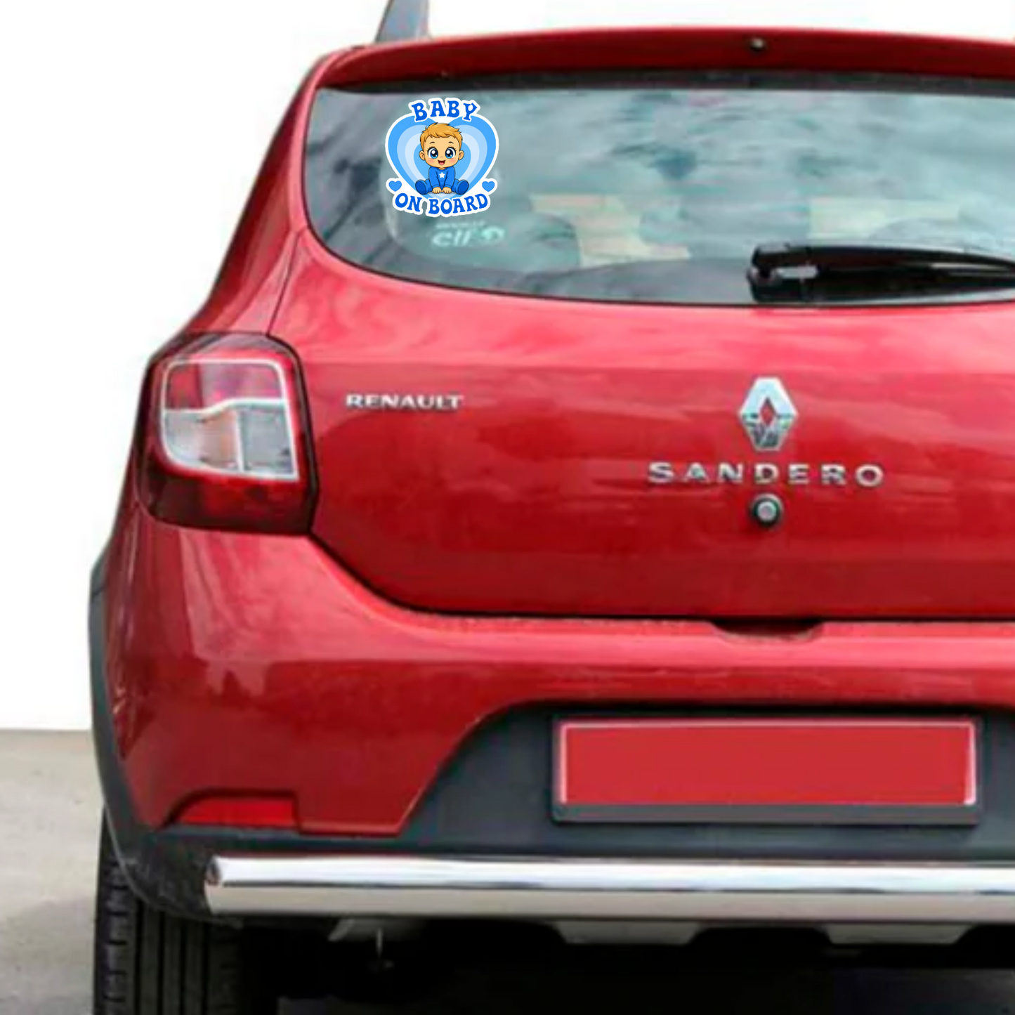 Sticker Baby on Board – Bebeluș Băiat, Albastru, Autocolant Auto