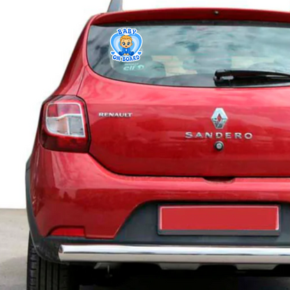 Sticker Baby on Board – Bebeluș Băiat, Albastru, Autocolant Auto
