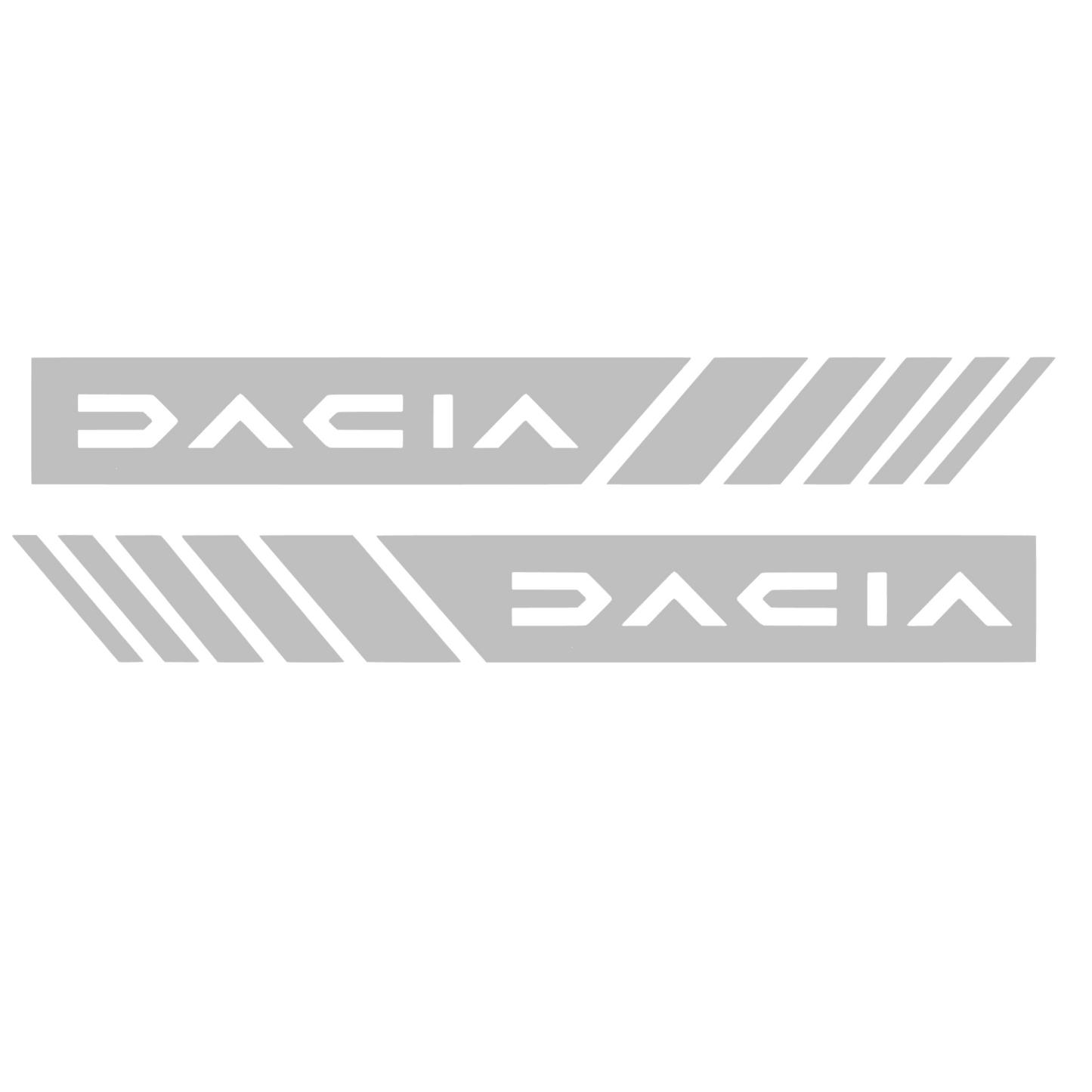 Set 2 stickere pentru Dacia Spring, Logan, Sandero, Bigster, Duster Lodgy