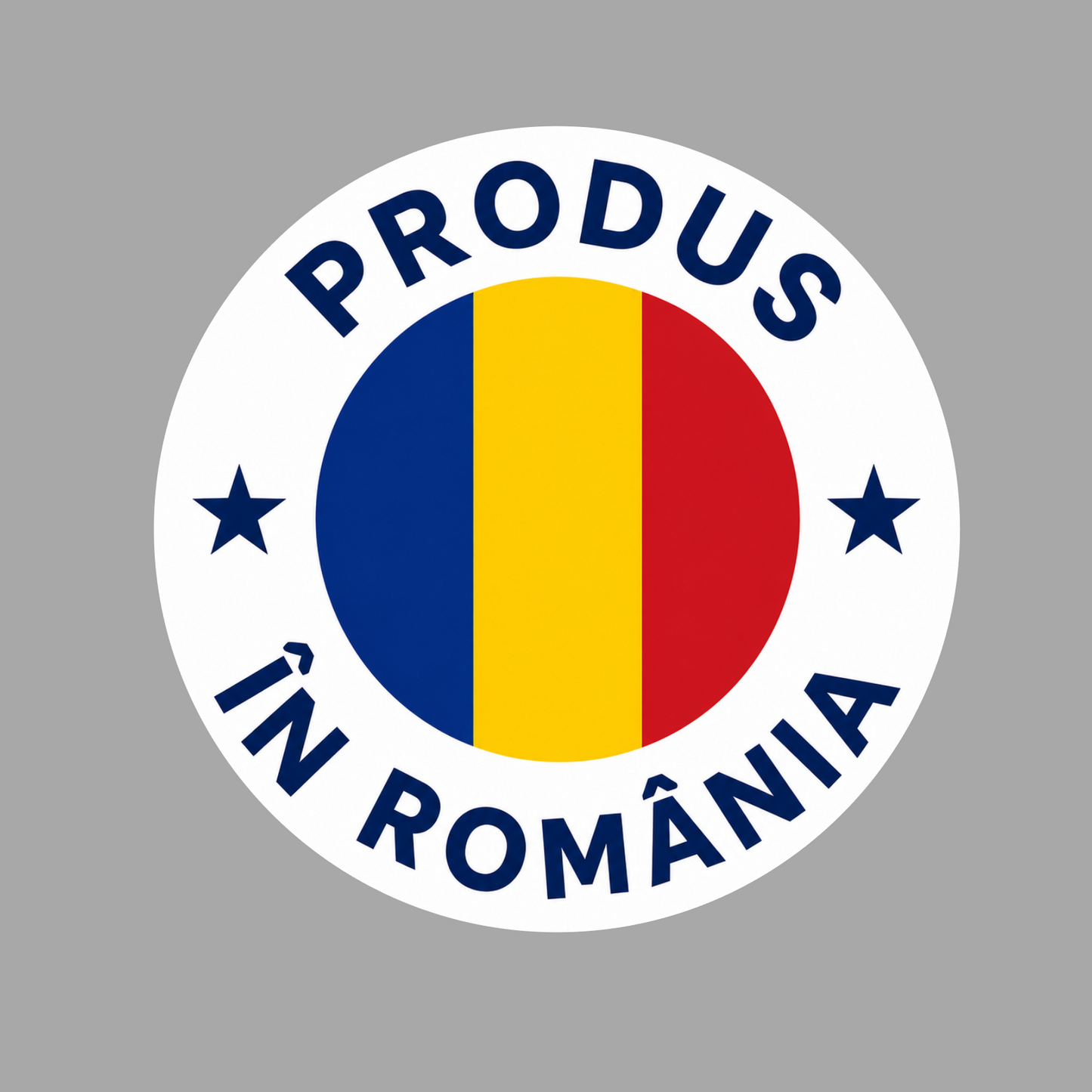 Set Stickere „Produs în România” – 5 cm – Etichete Autocolante Rotunde