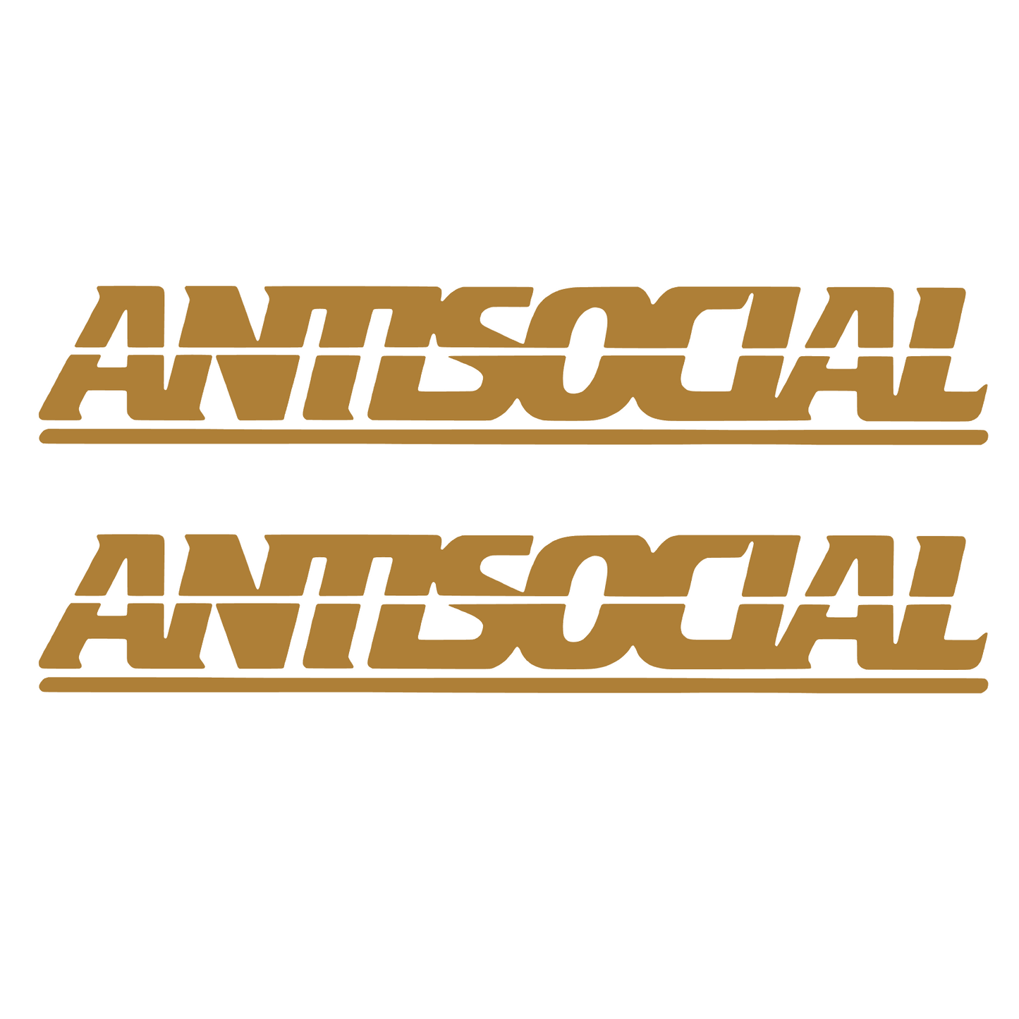Set 2 stickere auto decorative, antisocial