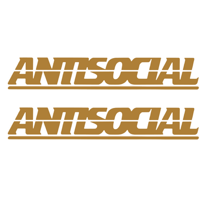 Set 2 stickere auto decorative, antisocial