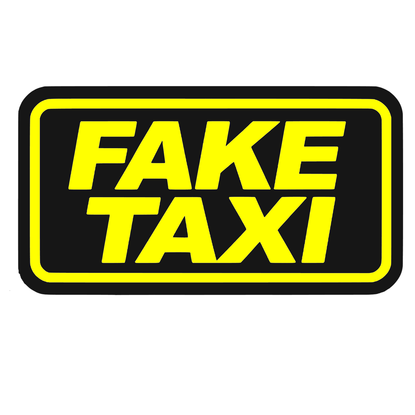 Sticker auto decorativ, rezistent la apa si UV, Fake taxi v1
