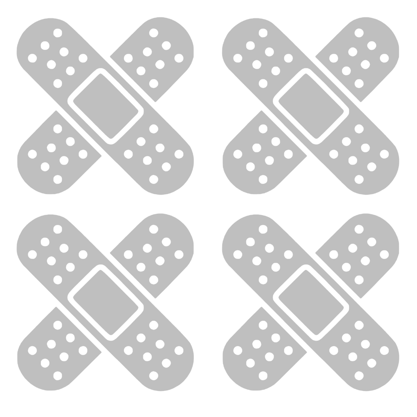 Set 4 stickere decorative, pentru masina sau motocicleta, tip plasture