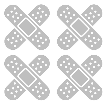 Set 4 stickere decorative, pentru masina sau motocicleta, tip plasture