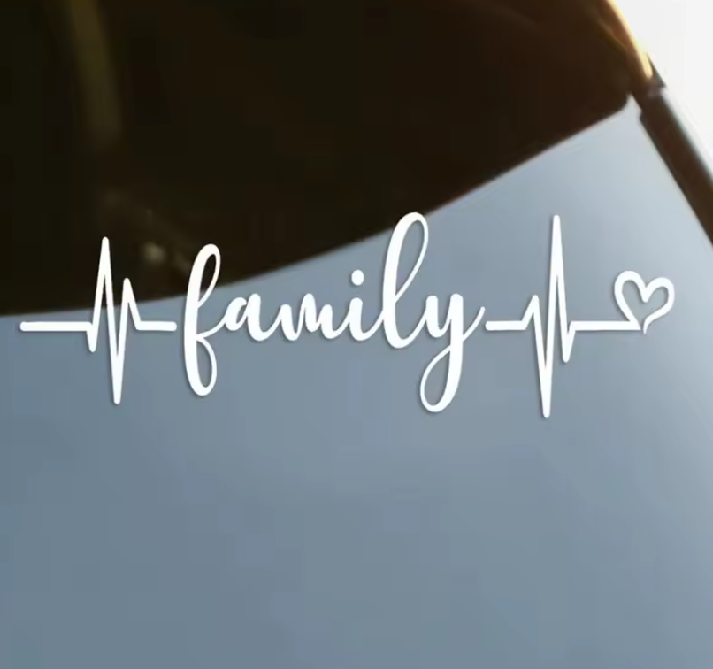 Sticker Family – Familie, Puls EKG și Inimă