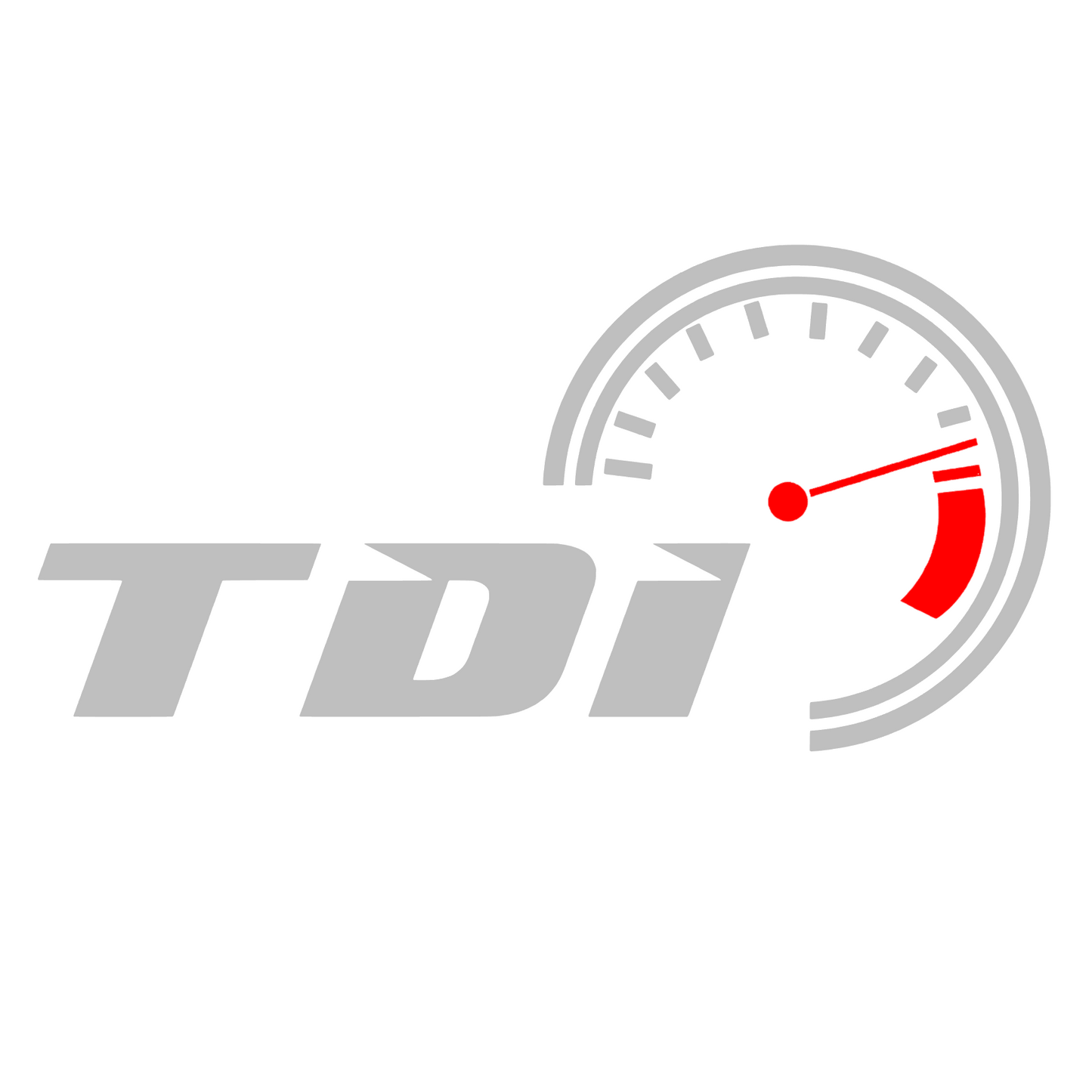 Sticker auto moto decorativ, tuning, rezistent la apa si UV, turometru TDI