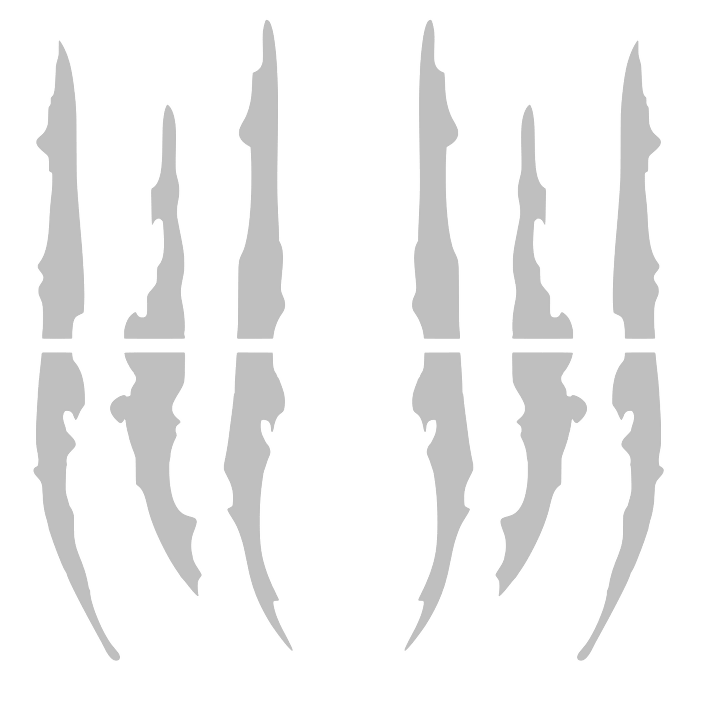 Set 2 stickere decorative tip zgarieturi de gheare, rezistente, stanga si dreapta