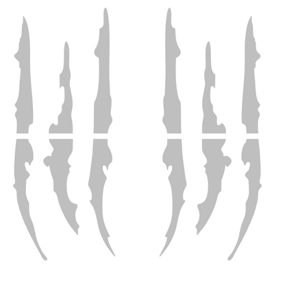 Set 2 stickere decorative tip zgarieturi de gheare, rezistente, stanga si dreapta