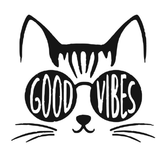 Sticker Good Vibes Pisica