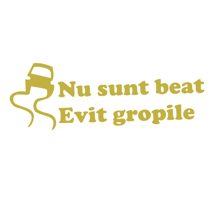 Sticker Nu sunt beat - evit gropile