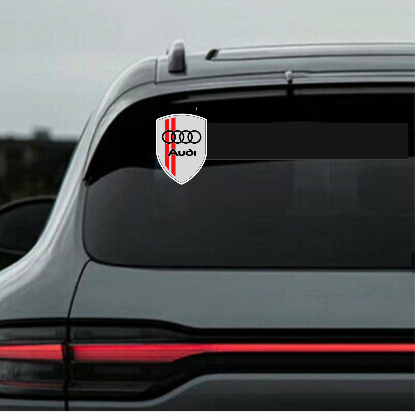Set 2 stickere auto rezistente, pentru Audi