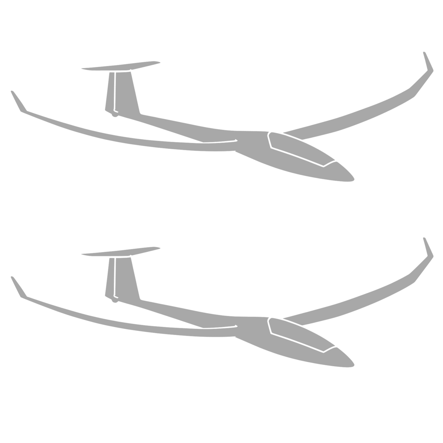 Set 2 stickere decorative, rezistente la exterior, model aeropla