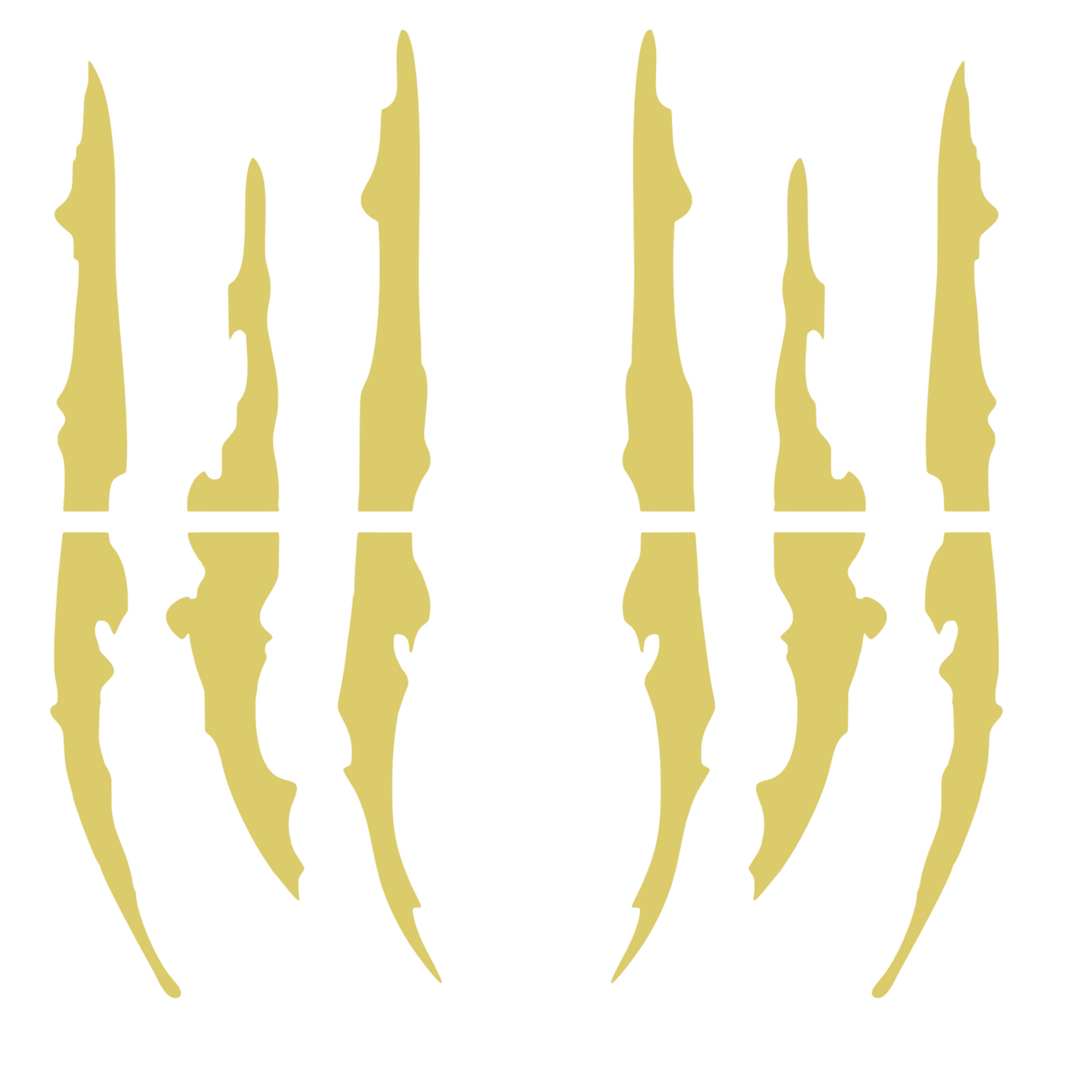 Set 2 stickere decorative tip zgarieturi de gheare, rezistente, stanga si dreapta