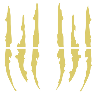 Set 2 stickere decorative tip zgarieturi de gheare, rezistente, stanga si dreapta
