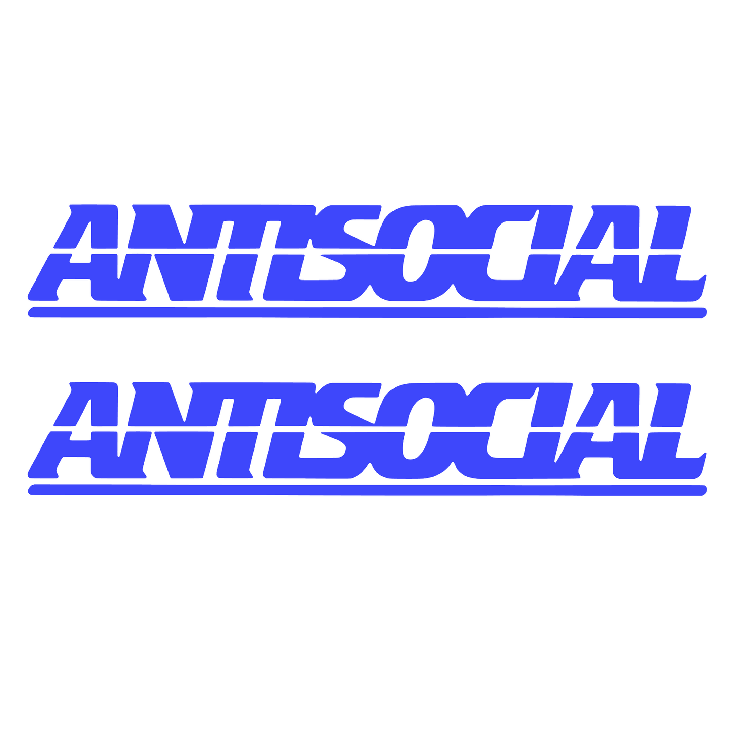 Set 2 stickere auto decorative, antisocial