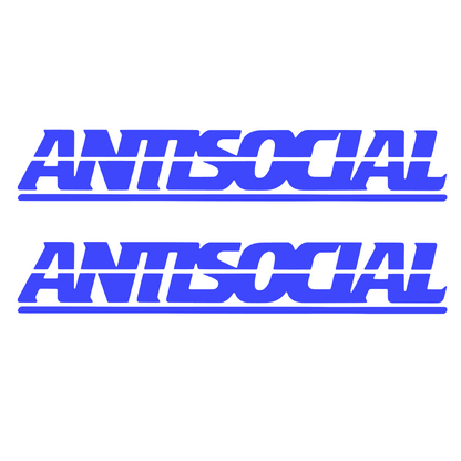 Set 2 stickere auto decorative, antisocial