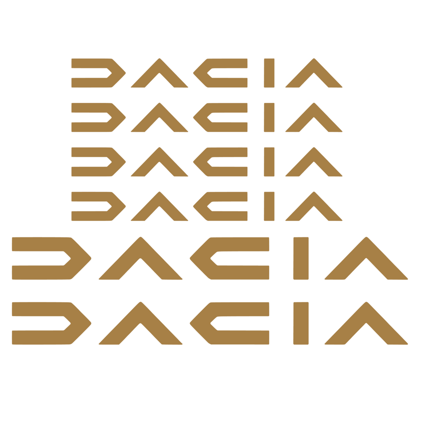 Set 6 stickere pentru manere si capace oglinzi, Dacia