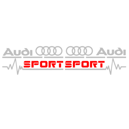 Set Sticker Auto Audi geam lateral