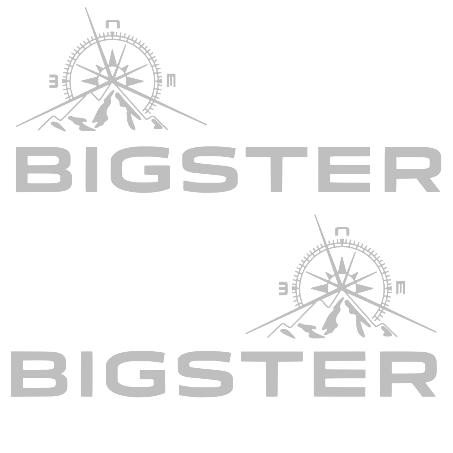 Stickere Laterale Auto Dacia Bigster, busola si scris