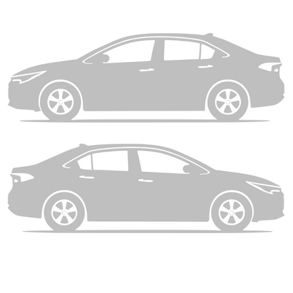 Set 2 stickere rezistente, stanga si dreapta, Toyota Corolla 2019+, sedan