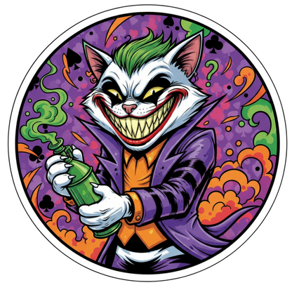 Sticker rezistent Pisica Joker v2