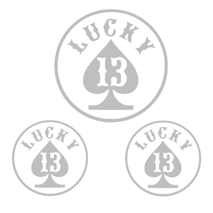 Set 3 stickere Lucky 13
