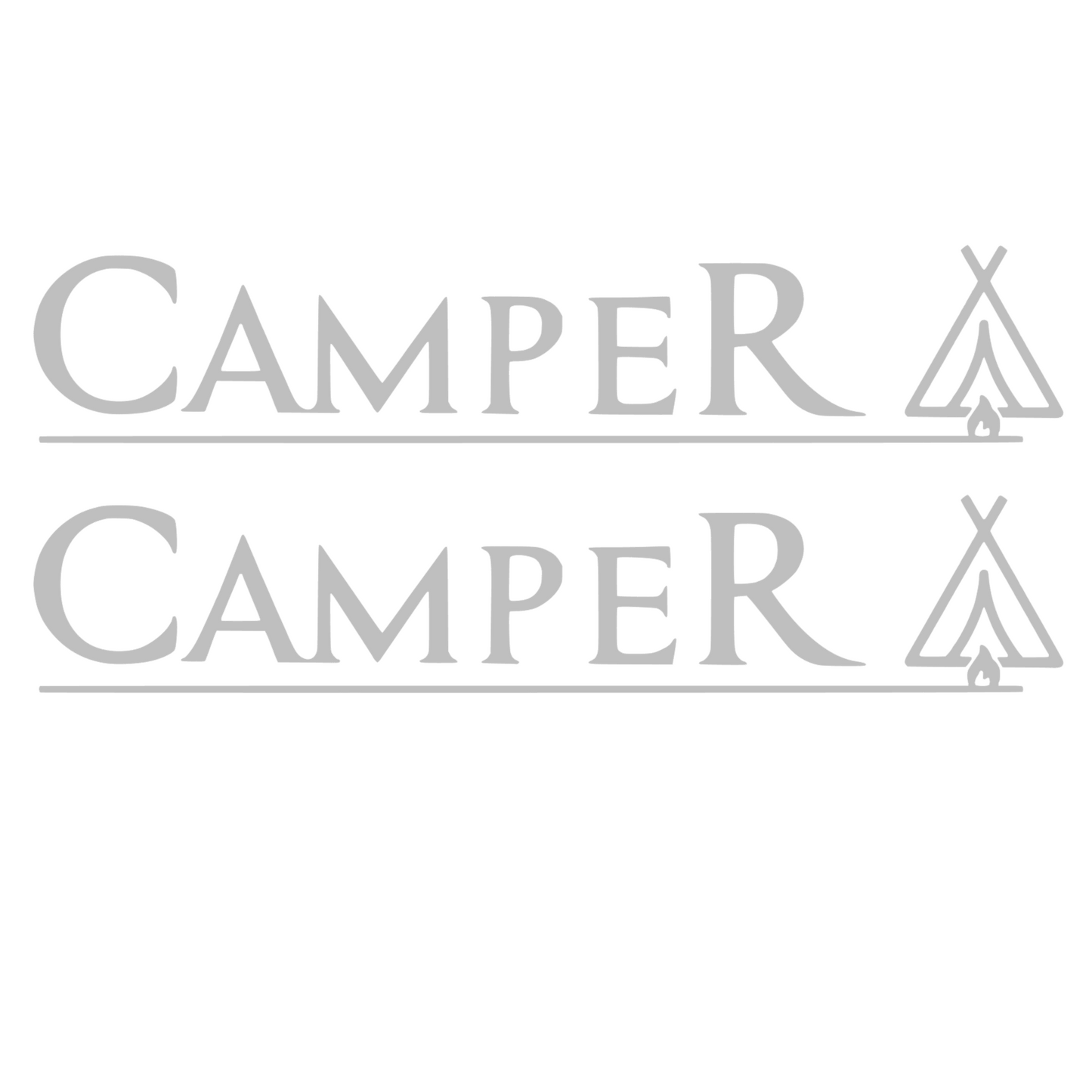 Set 2 stickere decorative, ultrarezistente la apa si UV, Camper