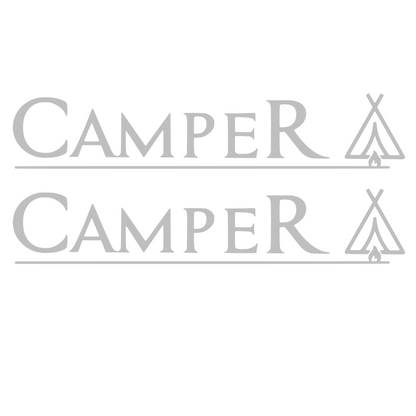 Set 2 stickere decorative, ultrarezistente la apa si UV, Camper