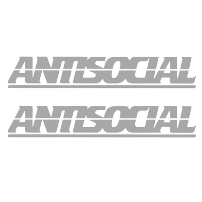 Set 2 stickere auto decorative, antisocial