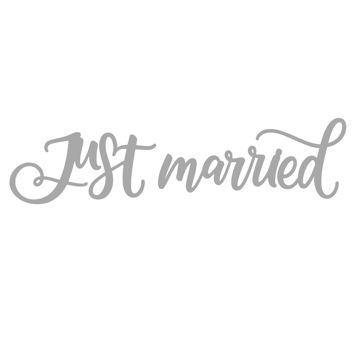 Sticker auto decorativ, just married