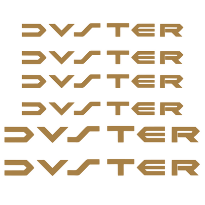 Set 6 stickere pentru manere si capace oglinzi, Duster