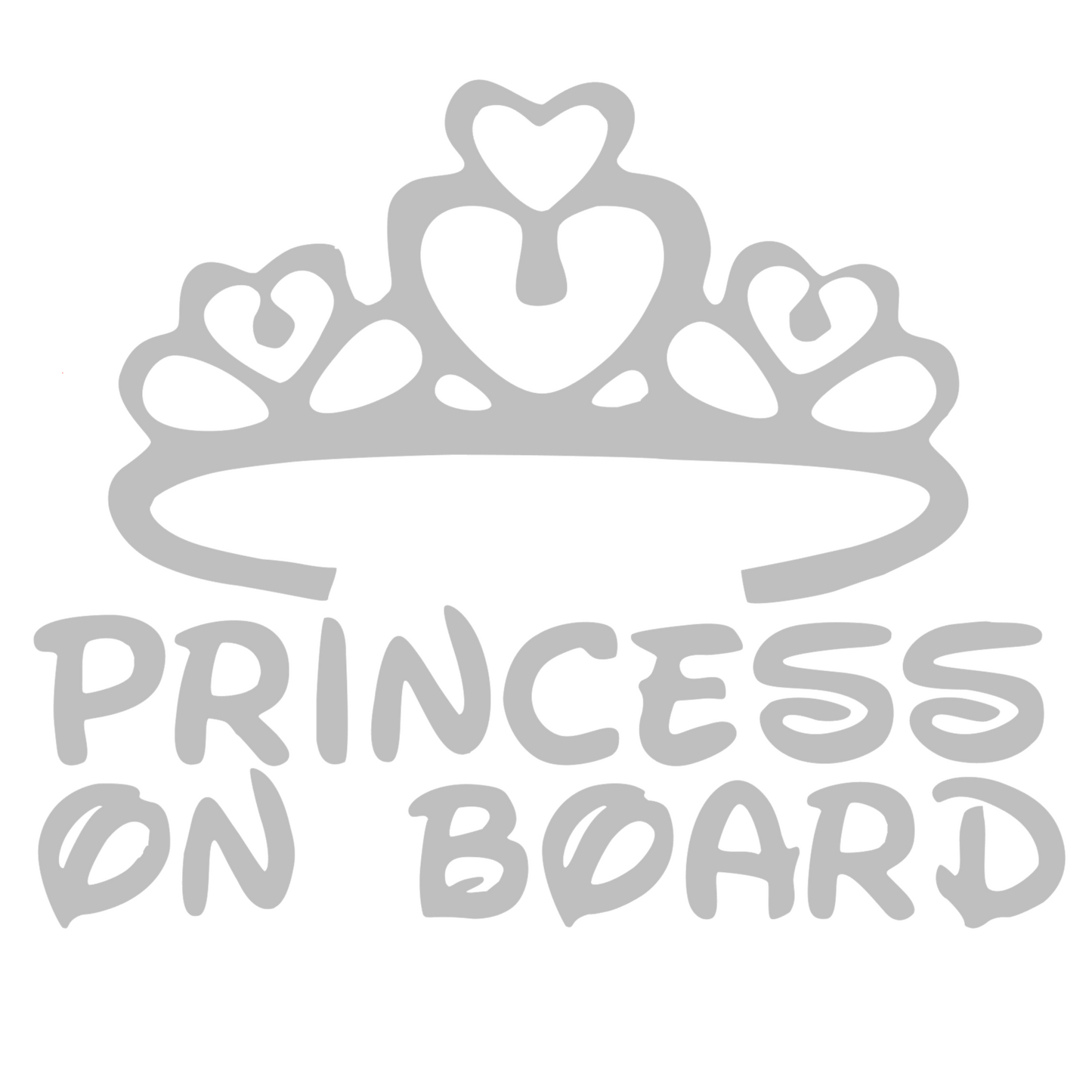 Sticker auto moto decorativ, tuning, rezistent la apa si UV, Princess on Board