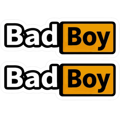 Set 2 stickere amuzante Bad Boy, baiat rau