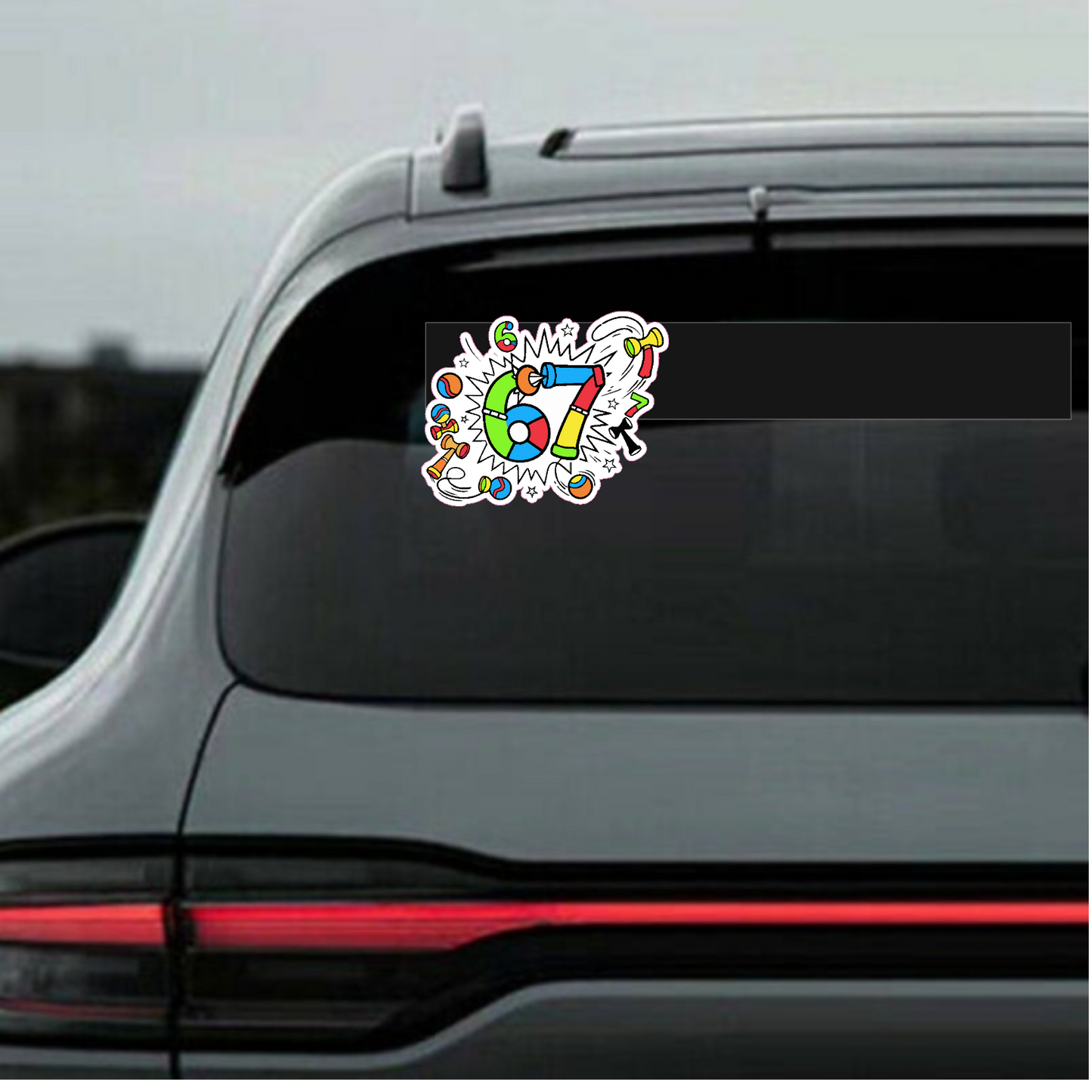 Sticker rezistent SIX SEVEN 67 Kendama v1