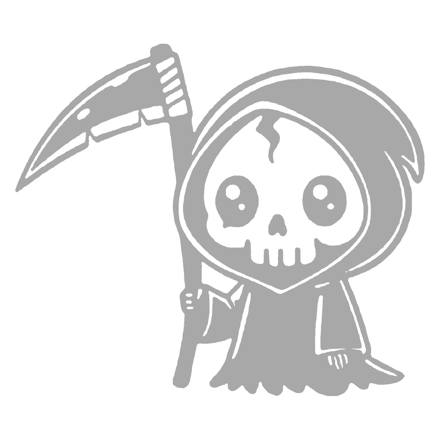 Sticker Auto Grim Reaper – Moartea cu Coasa, Autocolant Decupat