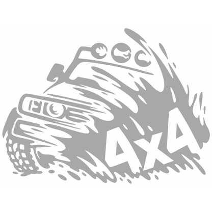 Sticker Auto 4x4 Off-Road – Mașină de Teren în Acțiune 20cm