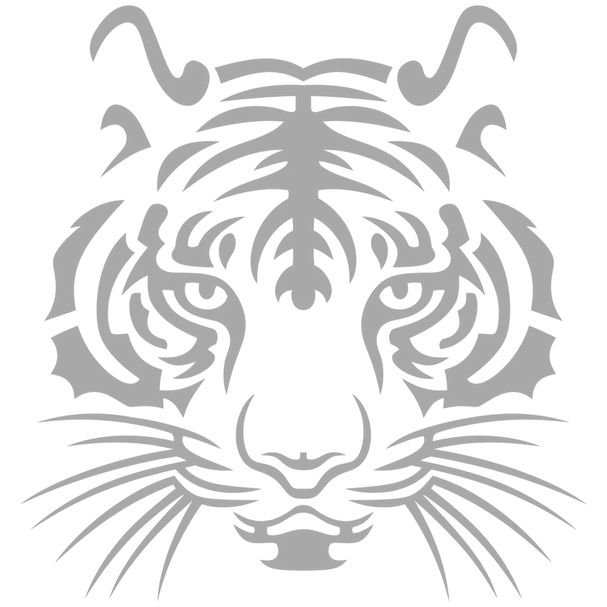 Sticker Cap de Tigru Tribal – Design Wild, Auto Moto