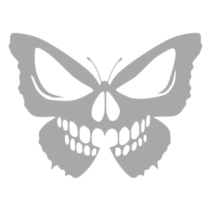 Sticker Fluture Craniu – Skull Butterfly, Design Gothic