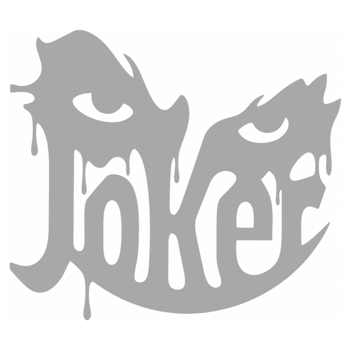 Sticker Auto Joker – Stil Horror Dripping 20cm