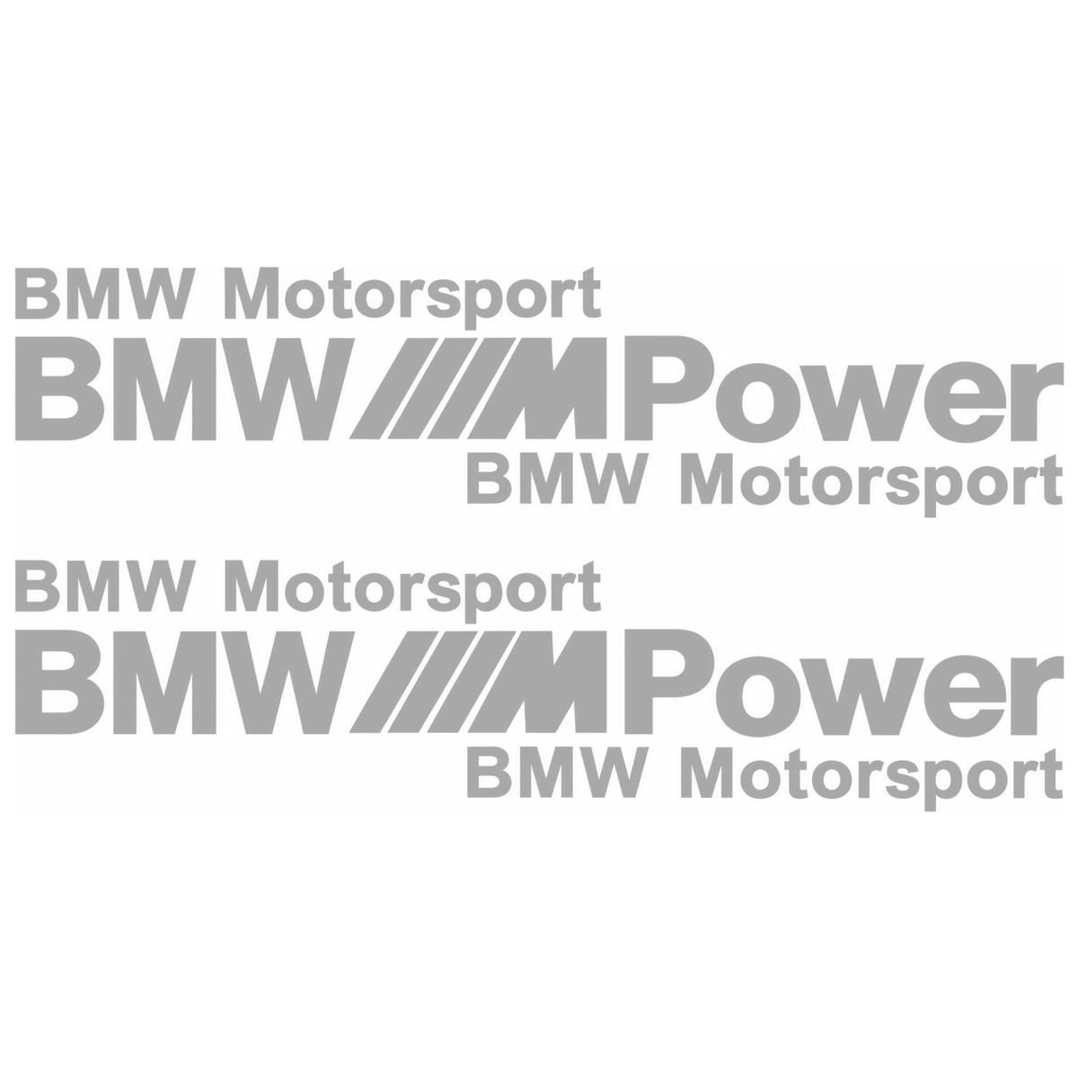 Set 2 Stickere Auto BMW Motorsport M Power
