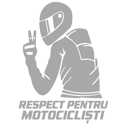 Sticker Moto Respect pentru Motocicliști