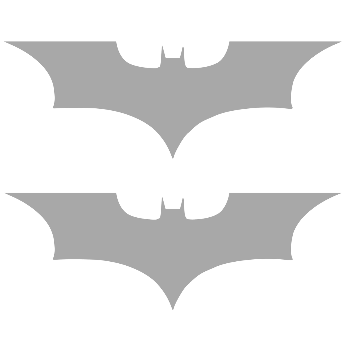 Set 2 stickere cu simbolul liliacului Batman, 17cm