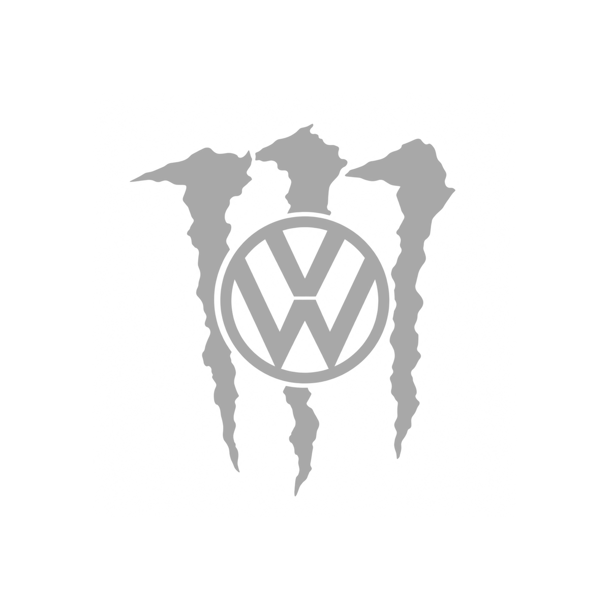 Sticker Volkswagen VW Monster – Logo VW cu Gheare