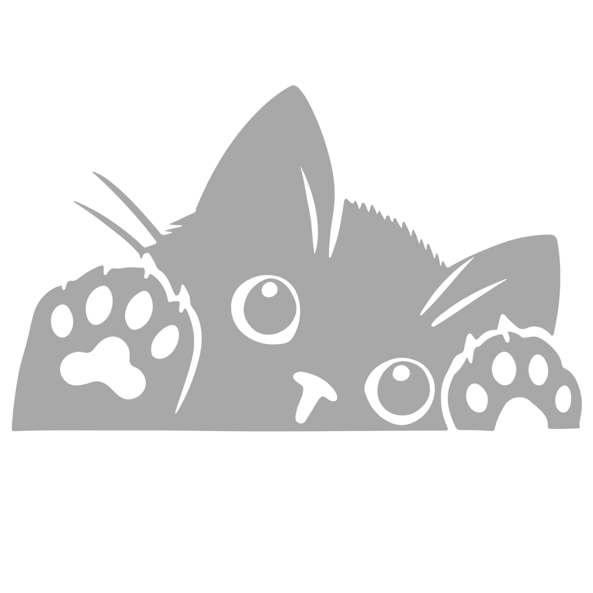 Sticker Pisică Jucăușă cu Lăbuțe – Funny Cat, Auto Moto