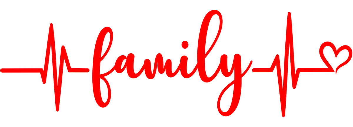 Sticker Family – Familie, Puls EKG și Inimă