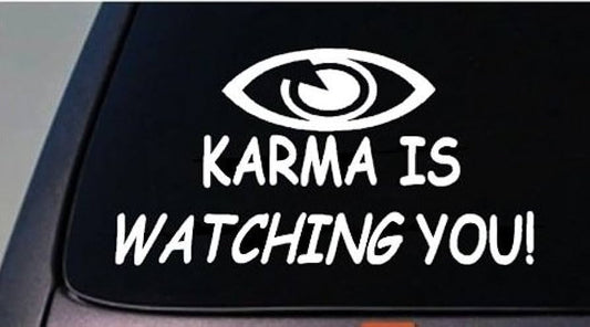 Sticker Karma Watching You
