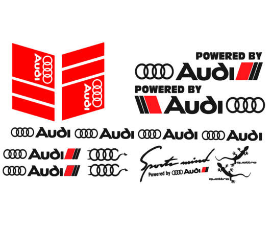 Set 15 stickere Audi