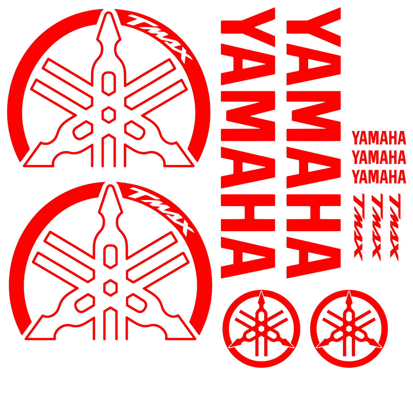 Set 12 stickere decorative, Yamaha Tmax