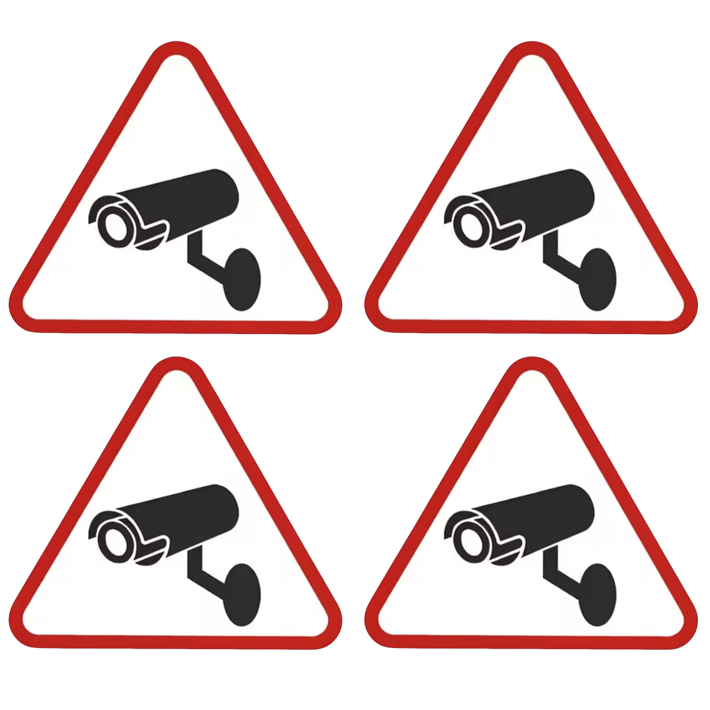 Set 4 stickere rezistente, pentru taxi si ride sharing, supraveghere video
